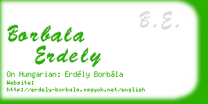 borbala erdely business card